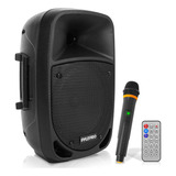 Pyle - Altavoz Con Bluetooth Para Karaoke Negro