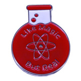 Pin Matraz Atomo Química Broche Esmalatado Como Magia P/real