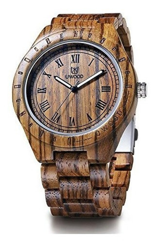 Relojes De Cuarzo Para Hombre  De Madera Natural