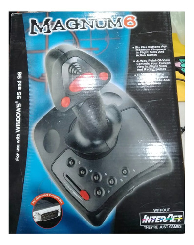 Joystick Magnum 6 Interact Retro Tipo Palanca Nuevos Pc