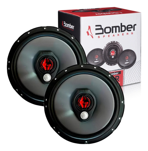 Par De Alto Falantes Fiat Ideia Bomber 6 Polegadas 100w Rms