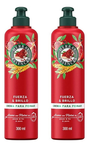 2 Cremas Para Peinar Herbal Essences Fuerza & Brillo 300ml