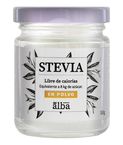 Stevia En Polvo 50gr Apícola Del Alba + Cuchara Dosificadora