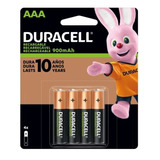 Pilas Duracell Recargables C/4 Pilas Aaa De 900 Mah