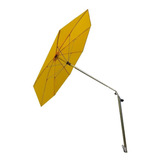 Parasol De Topografía Amarillo Metal Punta Reforzada