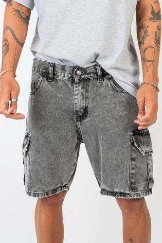 Bermuda Jean Cargo Hombre