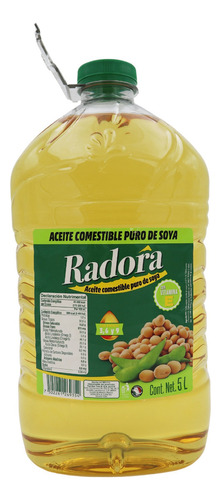 Aceite Comestible Puro De Soya Radora 5l