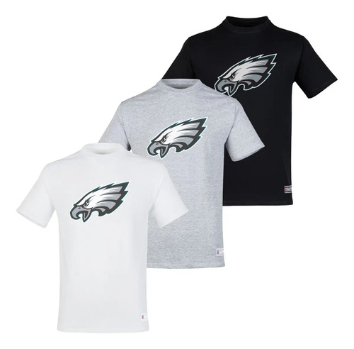 Nfl Paquete De 3 Playeras Philadelphia Eagles Para Hombre | Meses sin interés