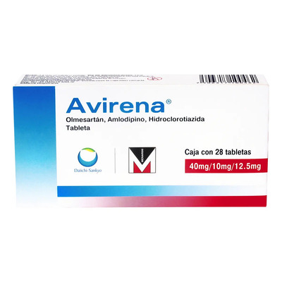 Avirena Tableta 40 Mg\u002F10 Mg\u002F12.5 Mg, 28 Tabletas | Meses sin interés