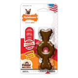 Juguete Nylabone Para Perro Hueso Power Chew Anillo Color Cafe