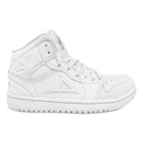 Tenis Pirma Sneakers High Top Ryder Bota Joven 5053 Blanco