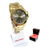 Relógio Mondaine Masculino Analógico Dourado 99369gpmvde3