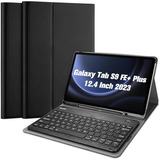 Funda Con Teclado Para Samsung Tab S9 Fe Plus Procase Negro