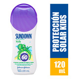 Protector Solar Sundown Kids Fps 60 Frasco Con 120 Ml.