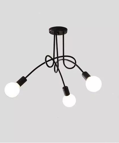 Luminária Lustre Pendente Sputnik Para 3 Lâmpadas Padrão E27