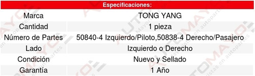 Salpicadera (de Calidad) Honda Odyssey 11-13 Tong Yang