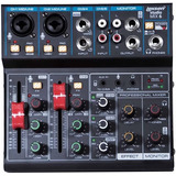 Mesa De Som Lexsen Studio Mix 6 Interface Usb Bluetooth  