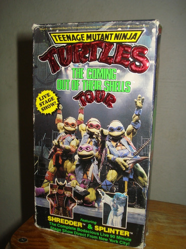 Pelicula Vhs Tortugas Ninja Live Show 1990 Idioma Inglés 