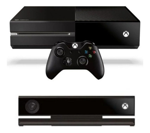 Console Xbox One Usado Classic Fat Microsoft 500gb + Controle Sem Fio + Kinect + Jogo