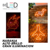 Tira Led Neon Flex 5m 12v Alto Brillo Decorativa Ip65 Color De La Luz Naranja