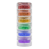 Kit Glitter Glitter Pó Vegano Colormake 2962 Pride 6 Cores