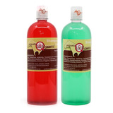  2 Shampoo Del Caballo Rojo Y Verde Yeguada Reserva