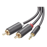 Cable Mini Plug 3.5mm A 2 Rca Blindaje Multiple 3 Mts Ugreen