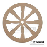 03 Apliques Roda De Carroça Em Mdf 60 Cm Decoração De Festas