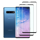 2 Micas Cristal Templado 3d Para Samsung Galaxy S10 Plus