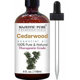 Majestic Pure Cedarwood Essential Oil, Puro Y Natural Con