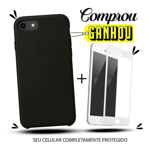 Case Compatível Com iPhone 7 8 Se 2020 + Película De Brinde