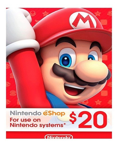 Nintendo Eshop 20 Usd - Entrega Inmediata 