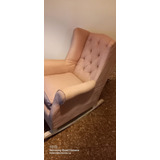 Sillon 1 Cuerpo Mecedor Para Amamantar Berger Capitone Pana