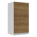 Mueble Superior Madesa Glamy 35 Cm 1 Puerta Blanco/marrón