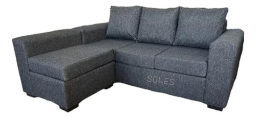 Sillon Esquinero Rio Forma En L Tapizado Living Moderno