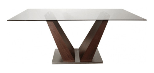 Mesa De Comedor Victory Soul Cristal 12mm Templado Moderna