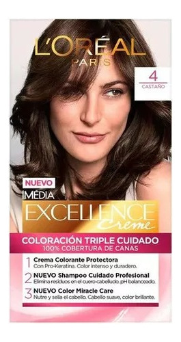 L'oréal Paris Excellence Tintura Permanente Castaño Tono 4