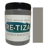 Gris Oscuro 1 Kilo. Pintura Tiza Al Agua Decorativa Mate