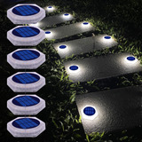 Luces Solares Led Blancas Para Escalones Exteriores, Ip68, 6