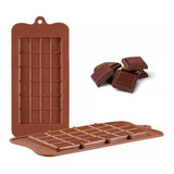 Molde Barra Chocolatina Grande En Silicona Flexible