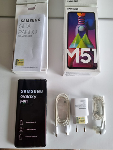 Smartphone Samsung Galaxy M51 128gb 6gb 7000mah Bateria Nova