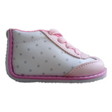 Zapatos Tenis No Tuerce Para Bebe Niña Blanco Con Estrellas