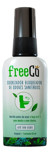 Odorizador Bloqueador De Odores Sanitários Original Freeco 60ml