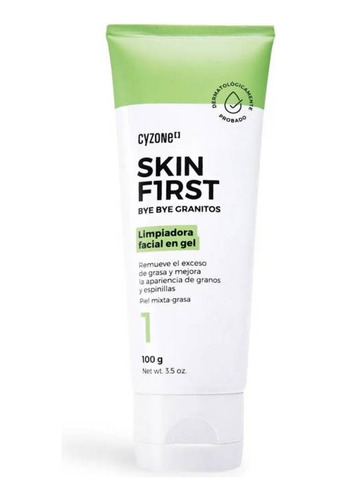 Skin First Bye Bye Granitos Cyzone 50 Grs Limpiadora En Gel