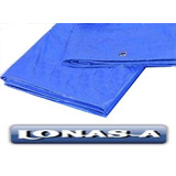 Cobertor Cubre Pileta Bicicletas Rafia Lona Azul Ojales 3x4m