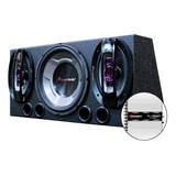 Caixa Trio Completa Montada 750w Subwoofer Pioneer + Taramps