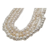 Perlas De Rio Naturales Ovaladas 4mm (para Bisuteria)