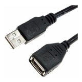 Cabo Extensor Usb 2.0 Filtro Am/af 4 Metros Extensão Cor Preto