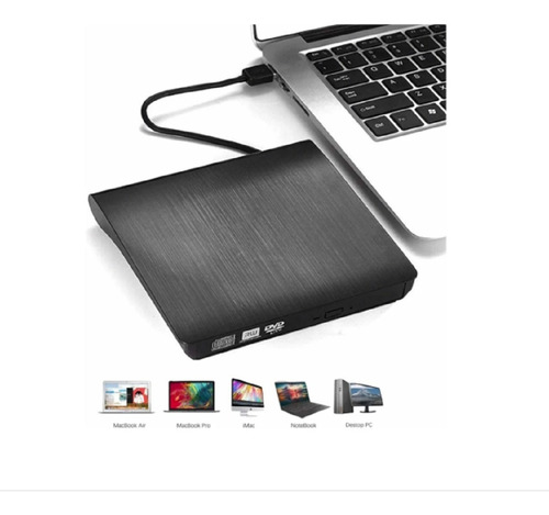 Grabador Dvd Externo Lector Usb Cd Reproductor Windows Mac