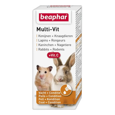 Multivit Beaphar 12 Vitaminas Para Roedores Y Conejos 20 Ml | MercadoLibre